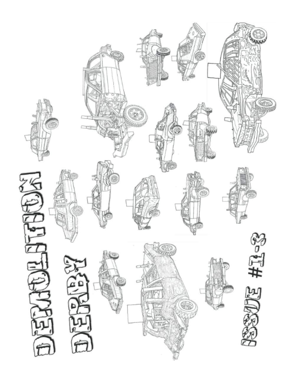 Demolition Derby Car Coloring Pages Sketch Coloring Page